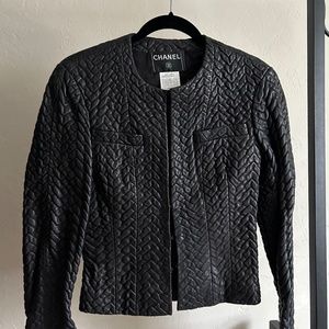 Vintage Chanel leather jacket